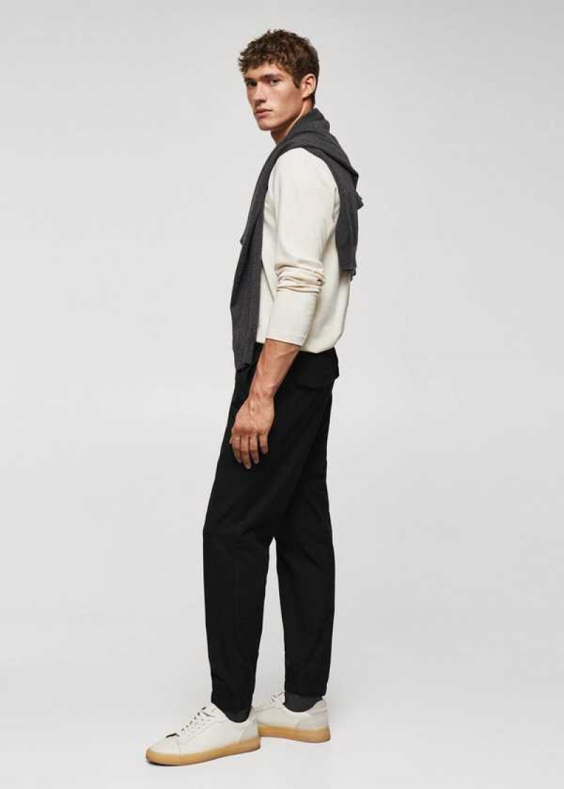 Mango Slim-fit Jogger Pants With Drawstring | MNG-22377