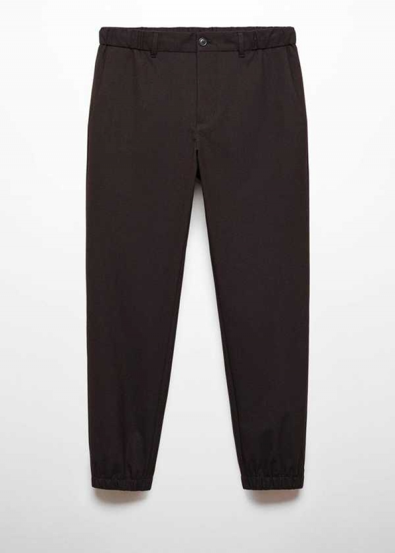 Mango Slim-fit Jogger Trousers With Drawstring | MNG-22512