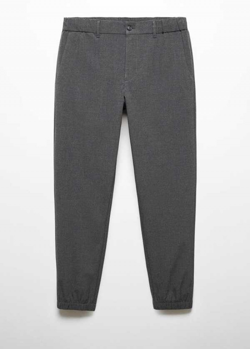 Mango Slim-fit Jogger Trousers With Drawstring | MNG-22511