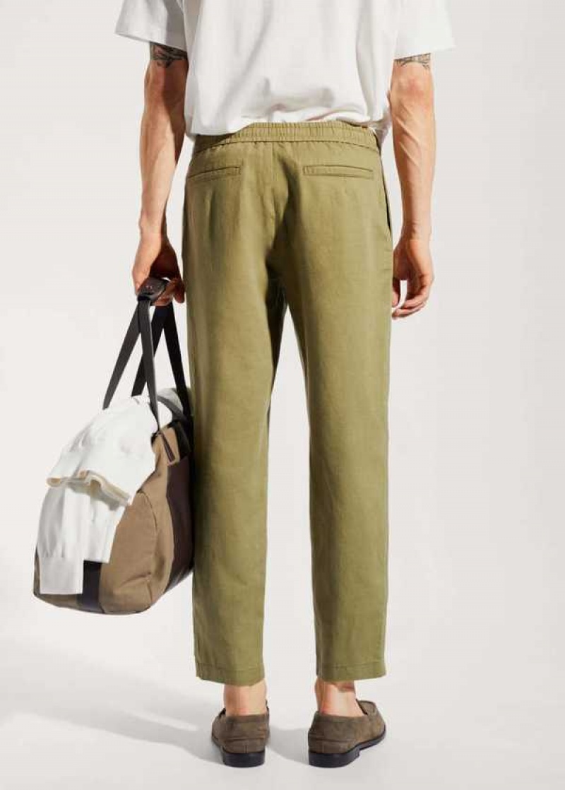 Mango Slim-fit Pants With Drawstring | MNG-22291