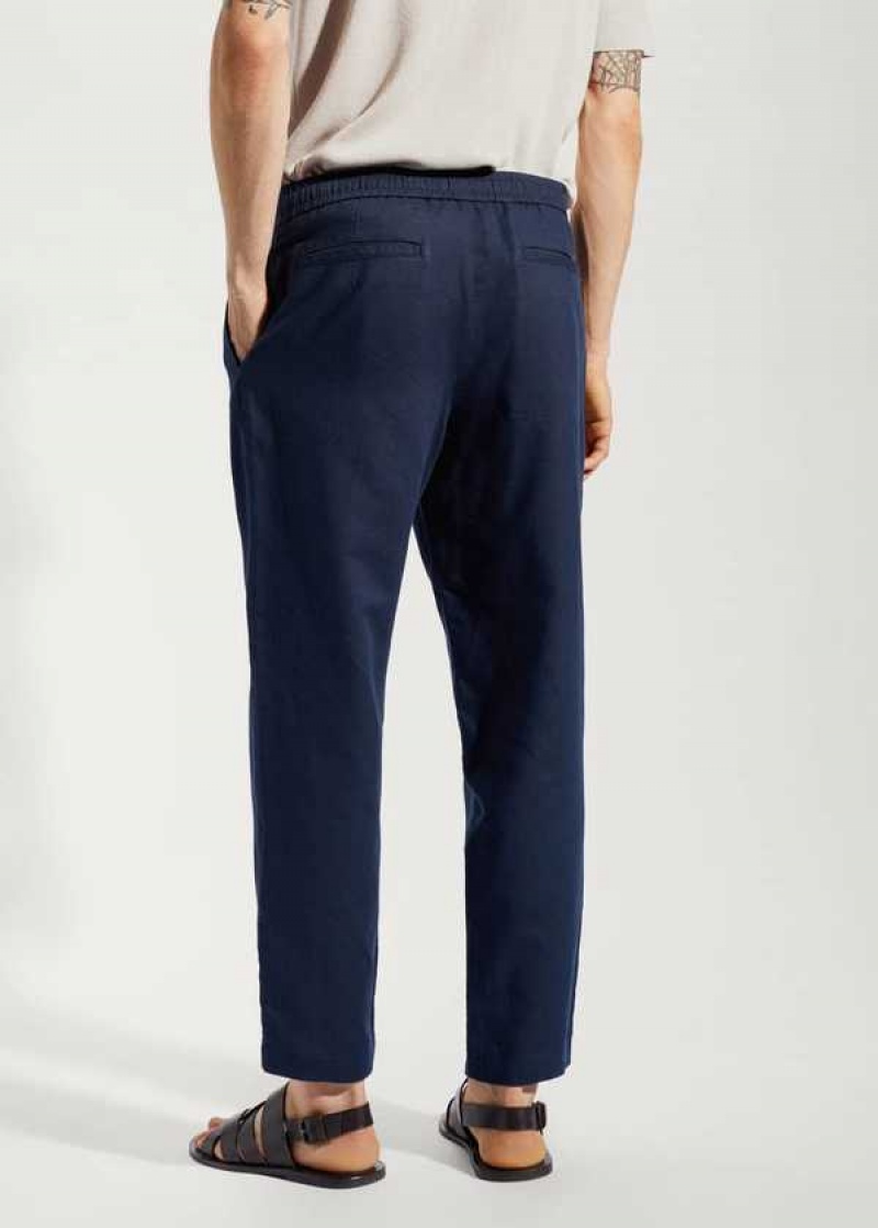 Mango Slim-fit Pants With Drawstring | MNG-22288