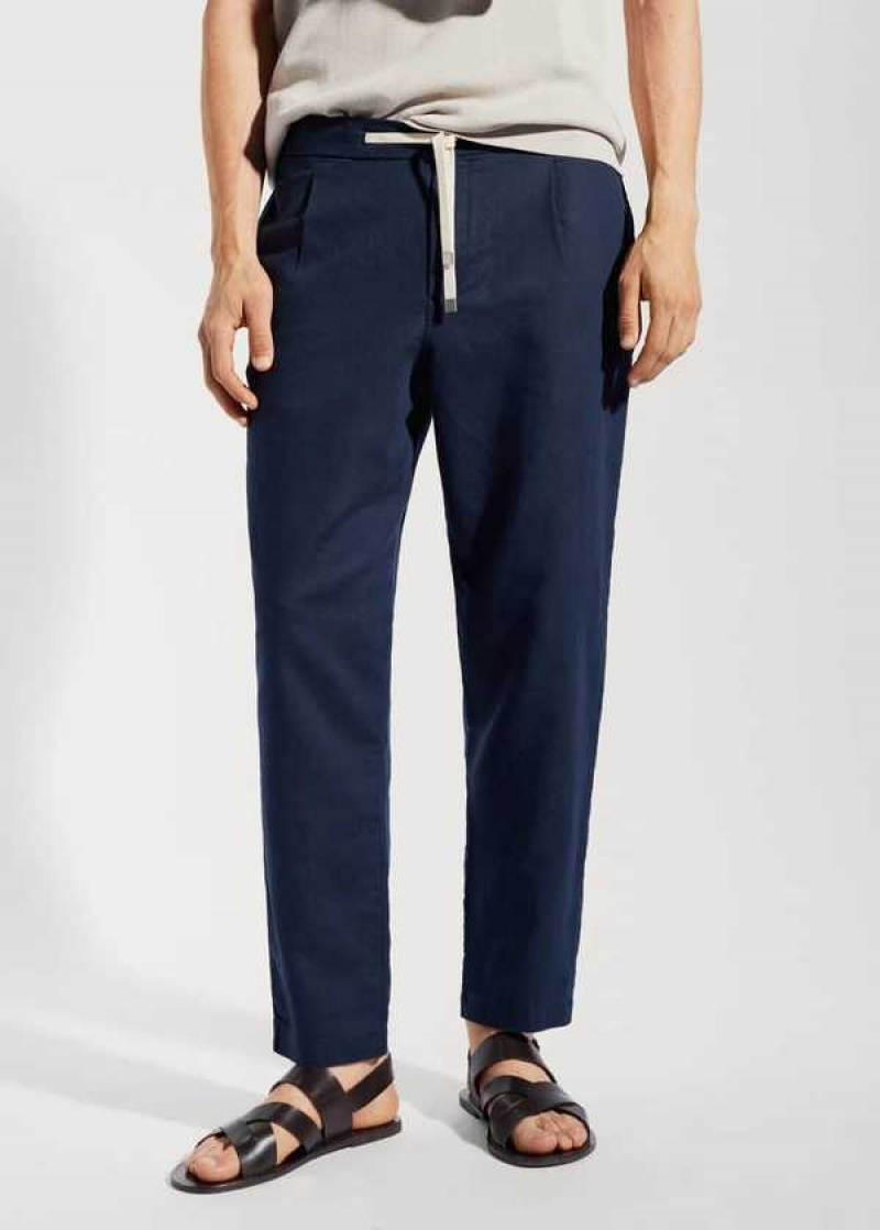 Mango Slim-fit Pants With Drawstring | MNG-22288