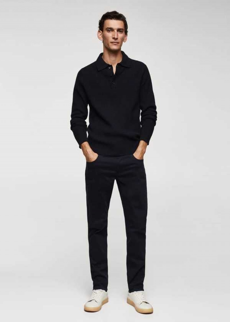 Mango Slim-fit Stretch Bavlněné Pants | MNG-22335