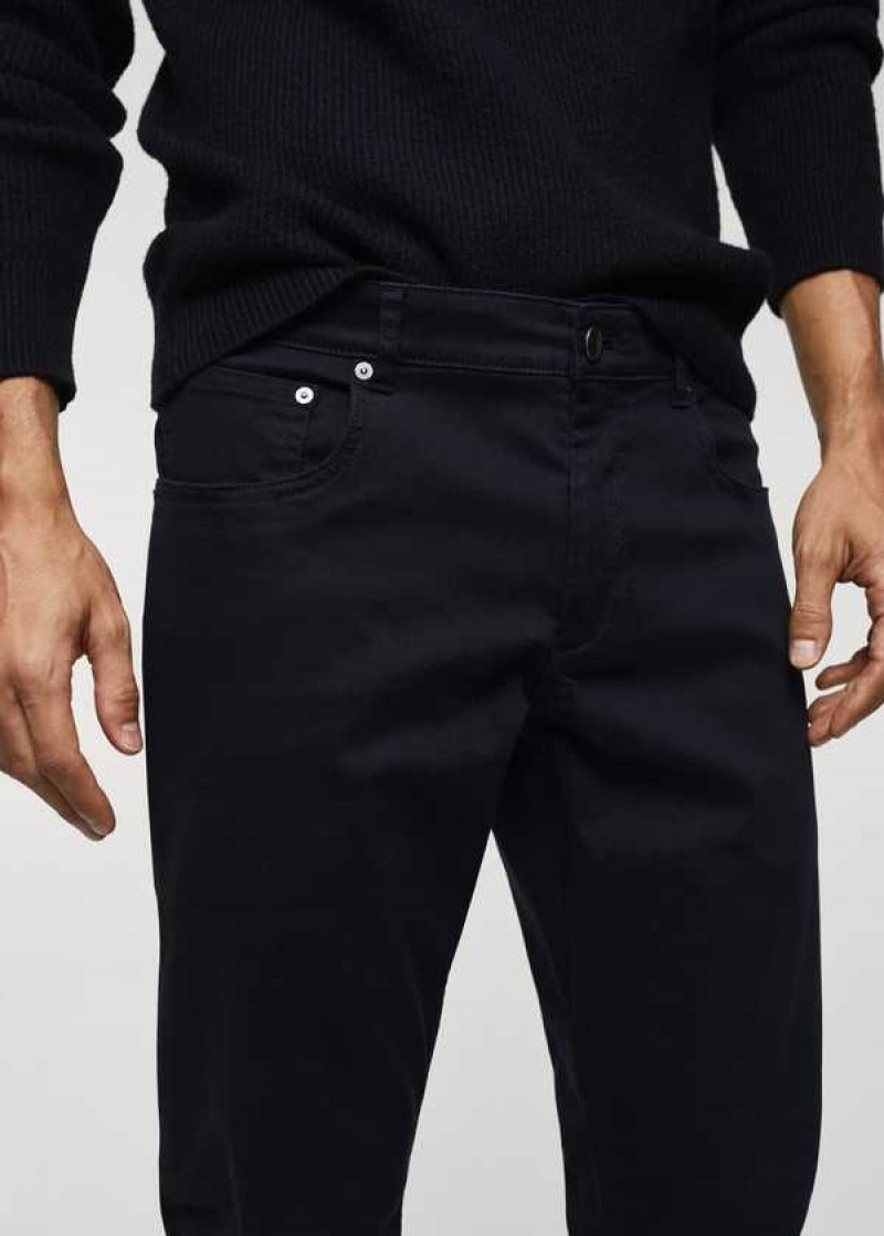 Mango Slim-fit Stretch Bavlněné Pants | MNG-22335