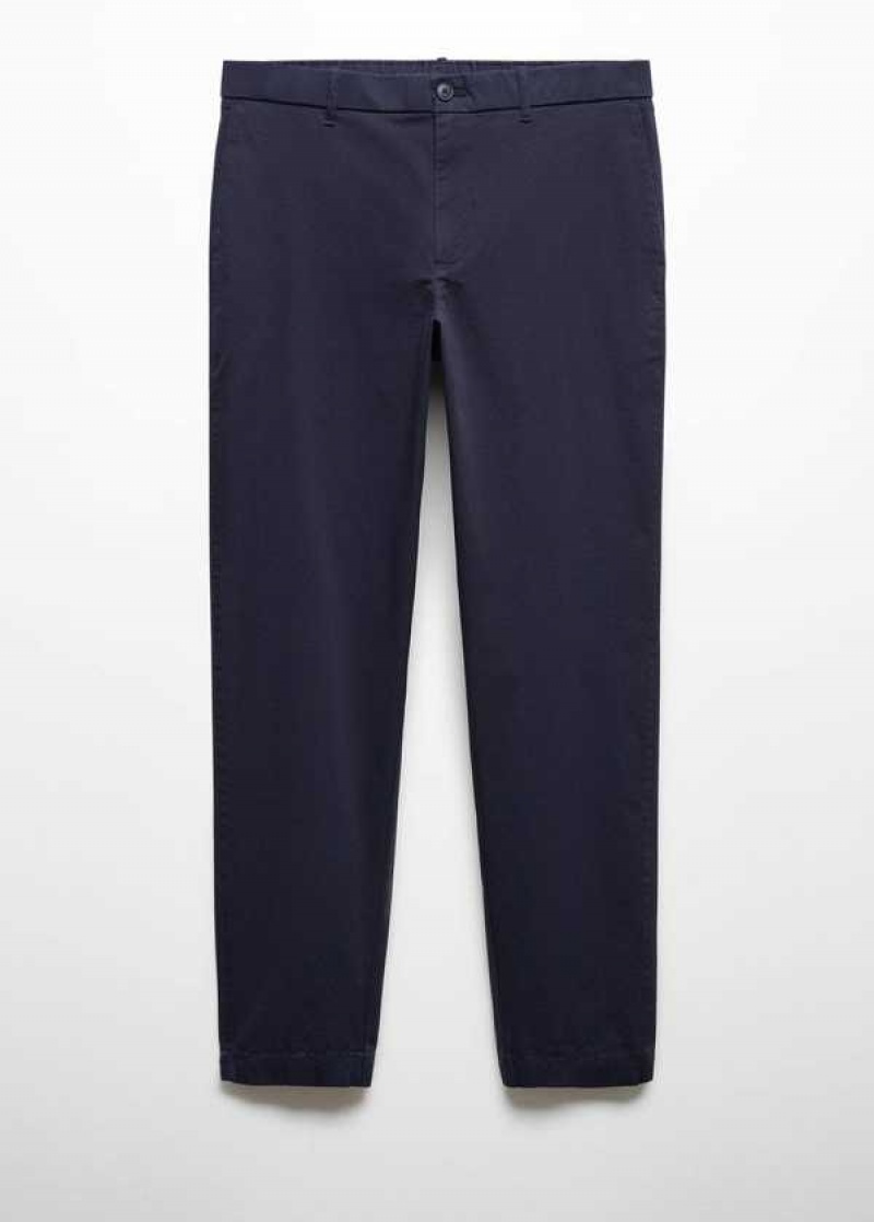 Mango Slim-fit Stretch Bavlněné Pants | MNG-22315