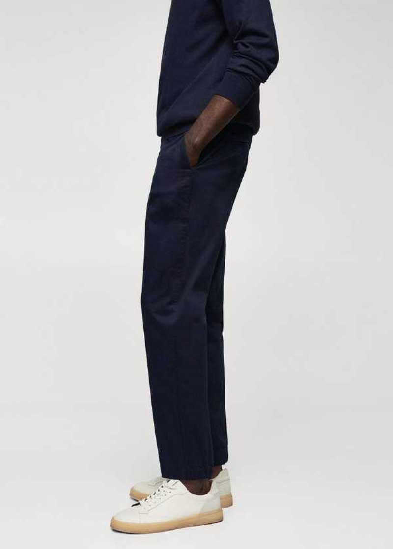 Mango Slim-fit Stretch Bavlněné Pants | MNG-22315