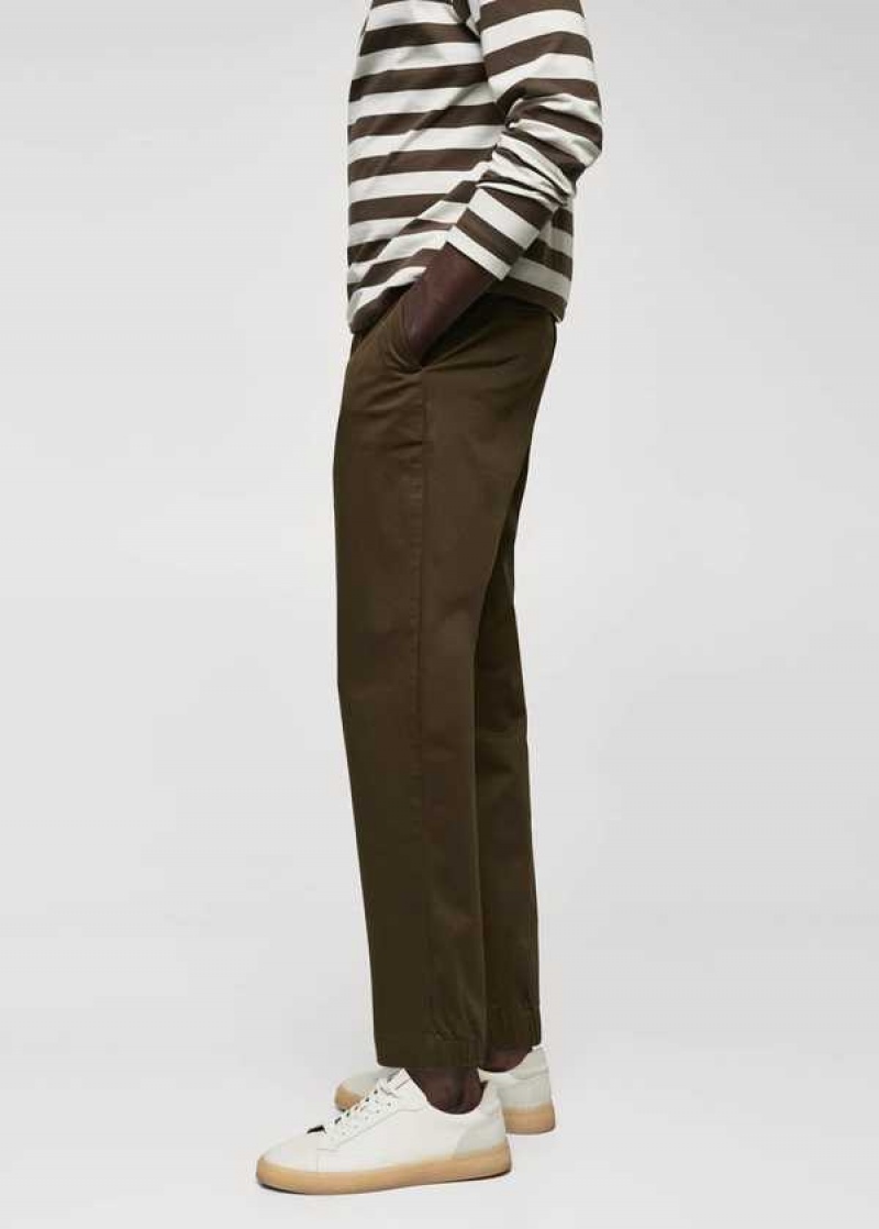 Mango Slim-fit Stretch Bavlněné Pants | MNG-22311