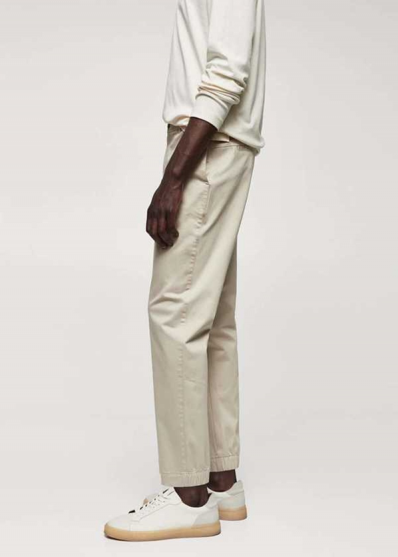 Mango Slim-fit Stretch Bavlněné Pants | MNG-22303