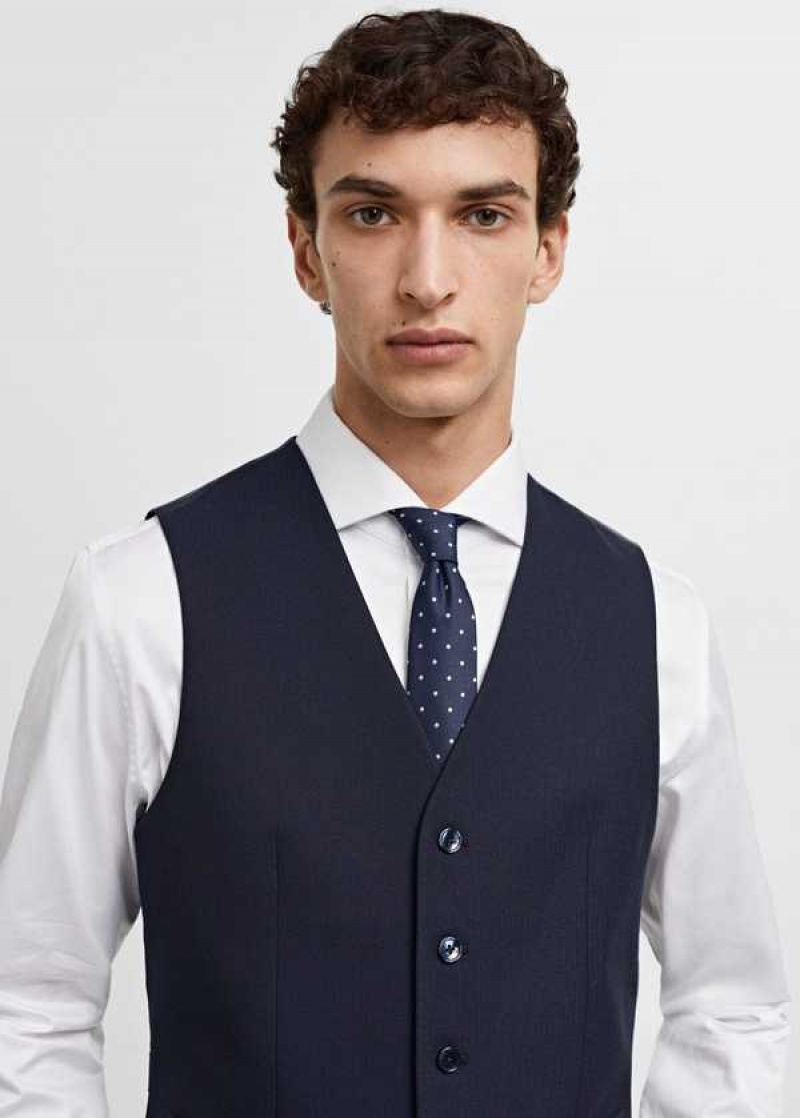 Mango Slim-fit Suit Vest | MNG-21463