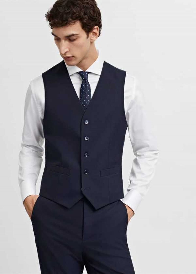 Mango Slim-fit Suit Vest | MNG-21463