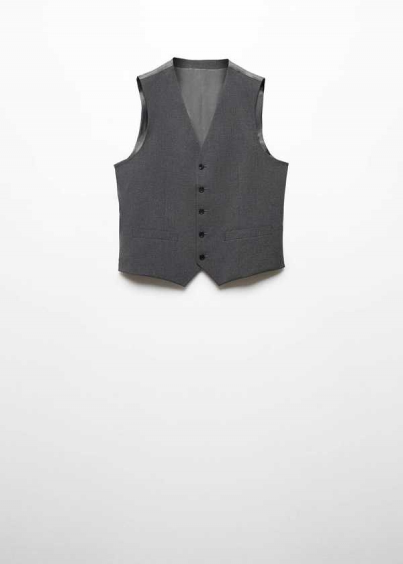 Mango Slim-fit Suit Vest | MNG-21464