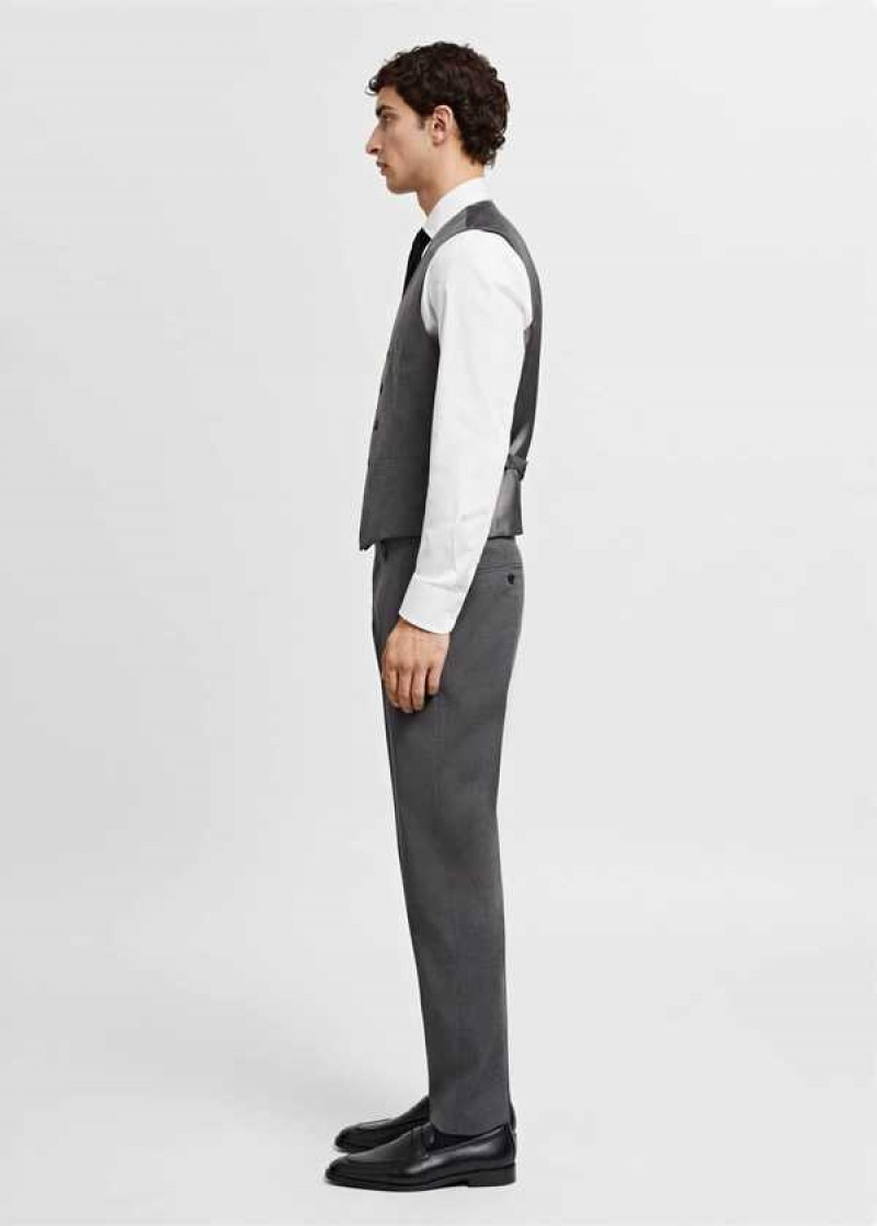 Mango Slim-fit Suit Vest | MNG-21464