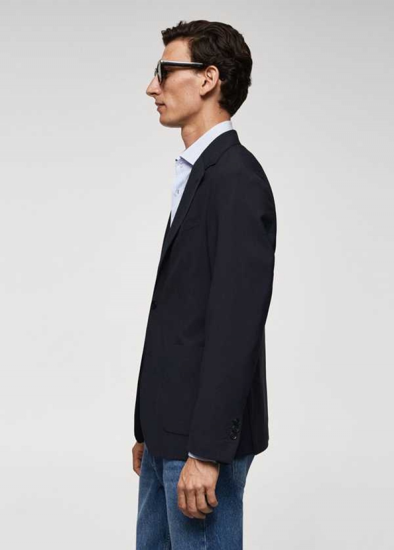 Mango Slim-fit Virgin Vlna Blazer | MNG-21362