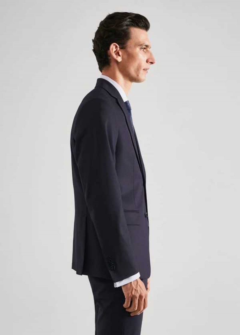 Mango Slim-fit Vlna Suit Blazer | MNG-21397