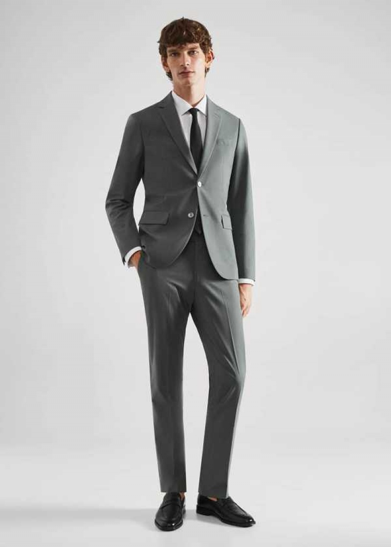 Mango Slim-fit Vlna Suit Blazer | MNG-21422