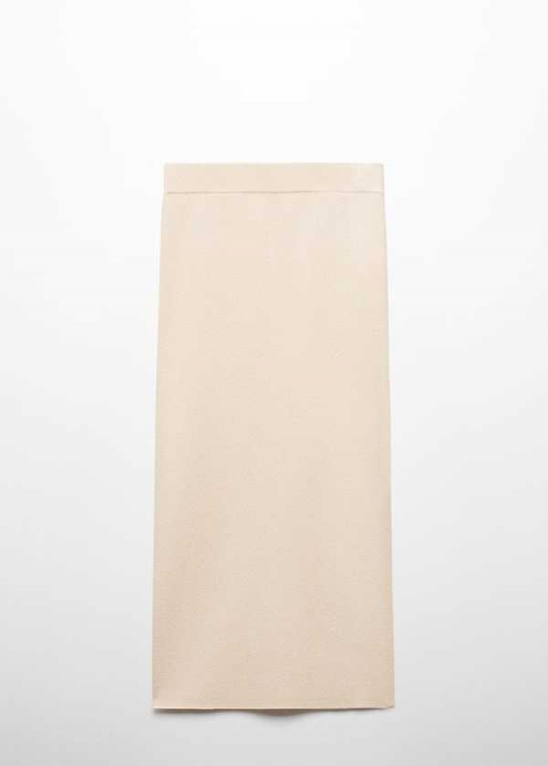 Mango Slit Pletené Skirt | MNG-24241