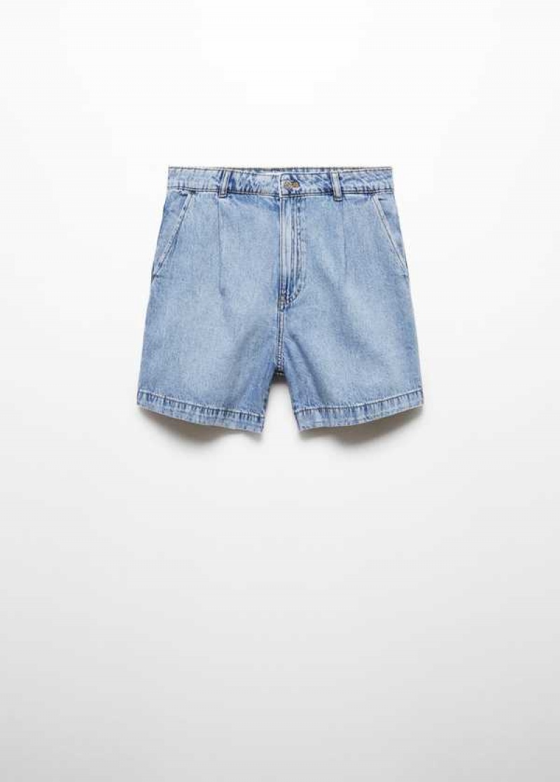 Mango Slouchy Denim Shorts | MNG-23972