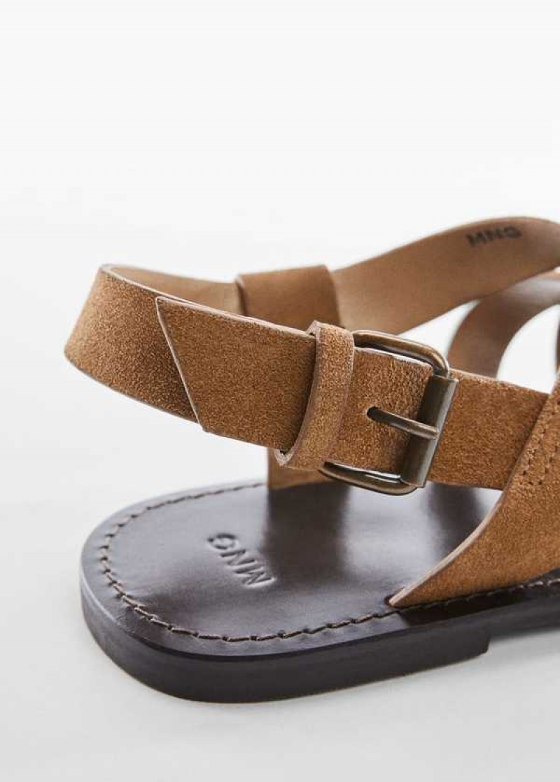 Mango Split Semišové Sandal With Straps | MNG-21310