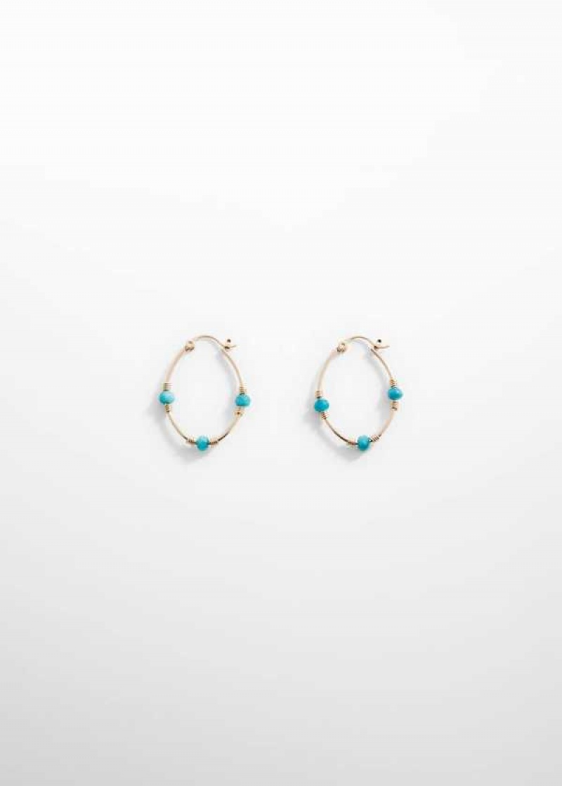 Mango Stone Hoop Earrings | MNG-22812