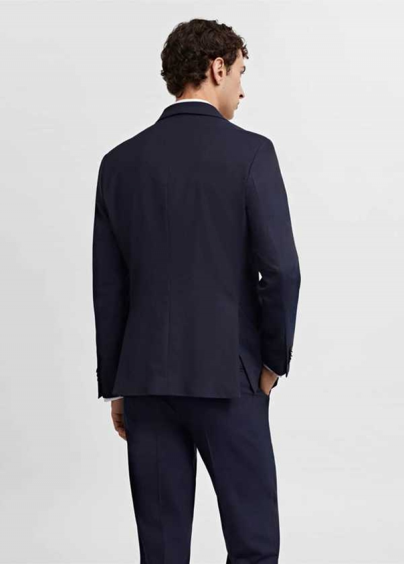 Mango Stretch Fabric Slim-fit Suit Blazer | MNG-21465