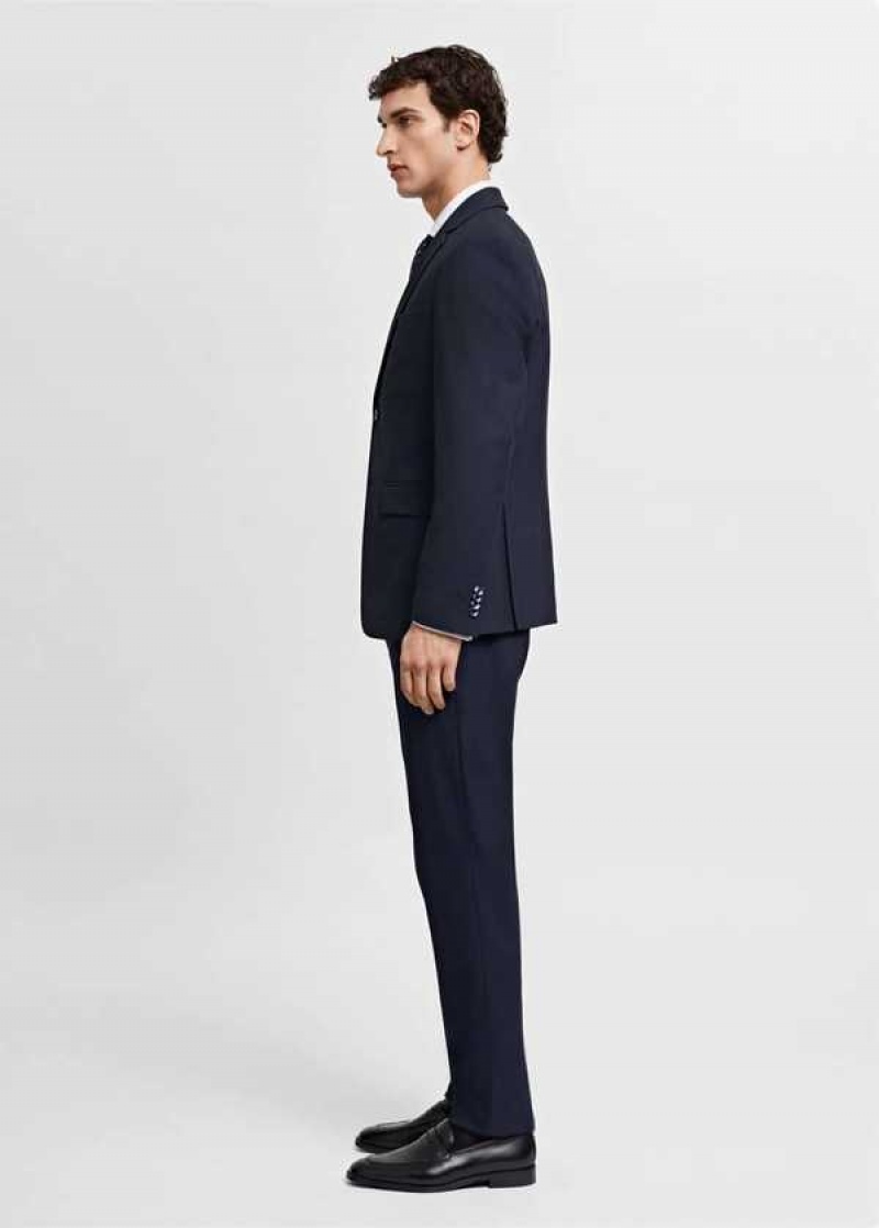 Mango Stretch Fabric Slim-fit Suit Blazer | MNG-21465