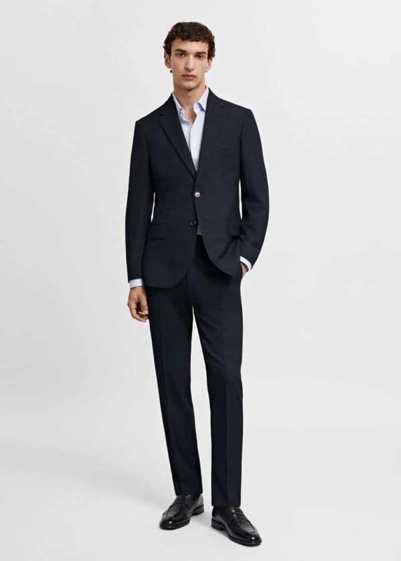 Mango Stretch Fabric Slim-fit Suit Blazer | MNG-21461