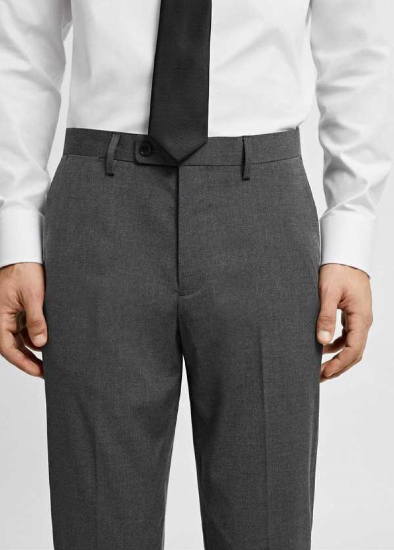 Mango Stretch Fabric Slim-fit Suit Pants | MNG-22543