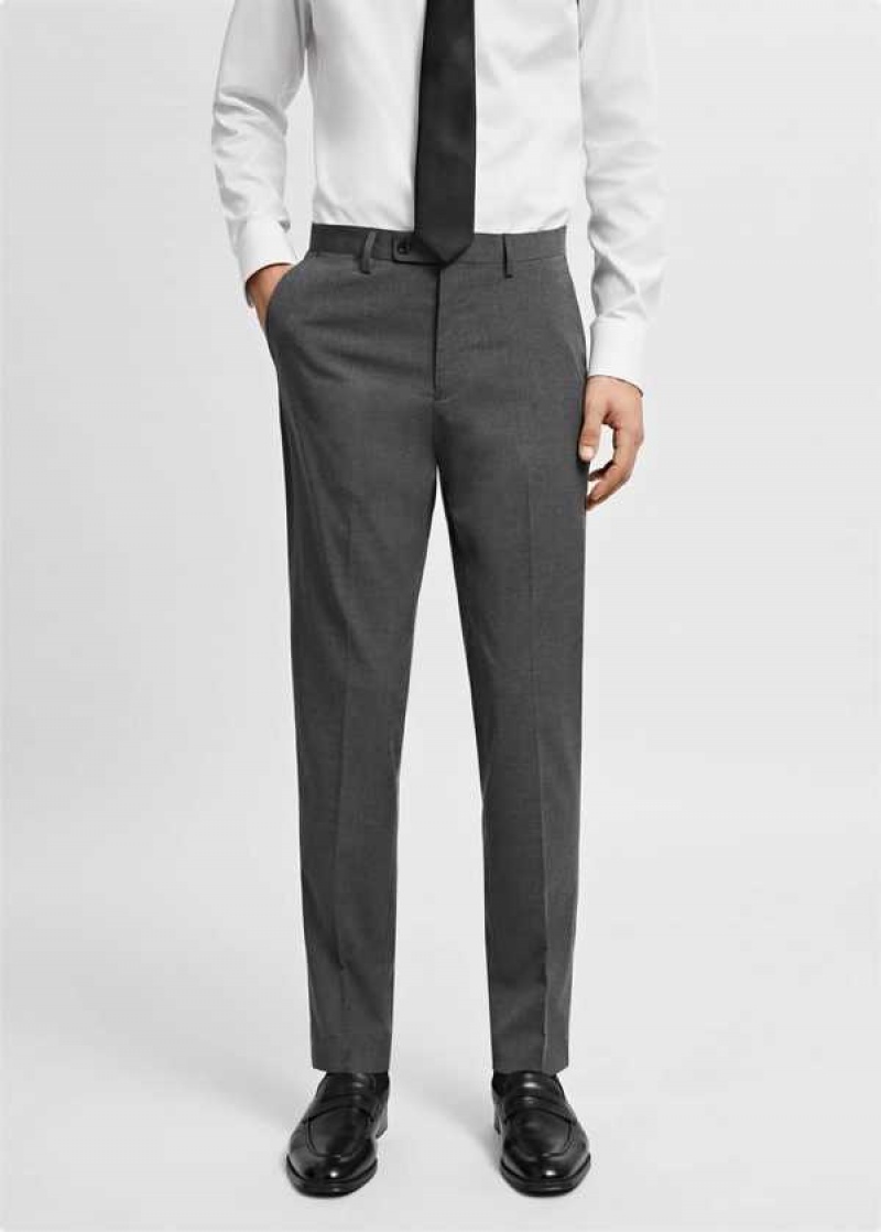 Mango Stretch Fabric Slim-fit Suit Pants | MNG-22543