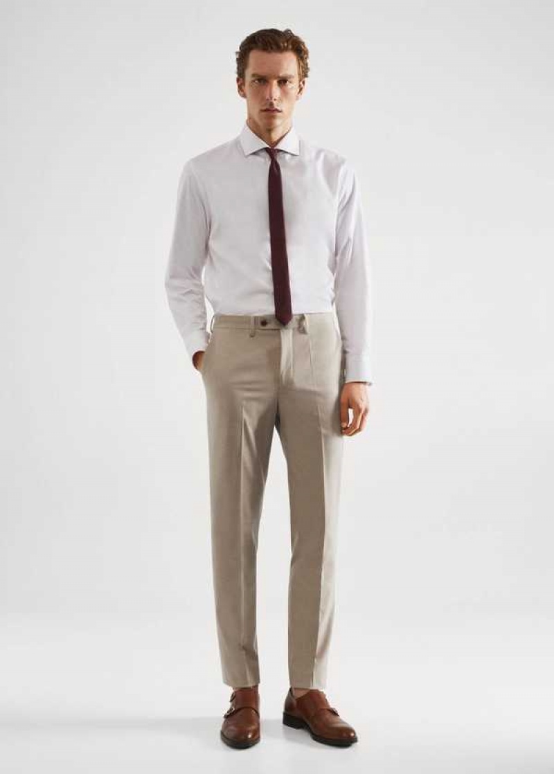 Mango Stretch Fabric Slim-fit Suit Pants | MNG-22440