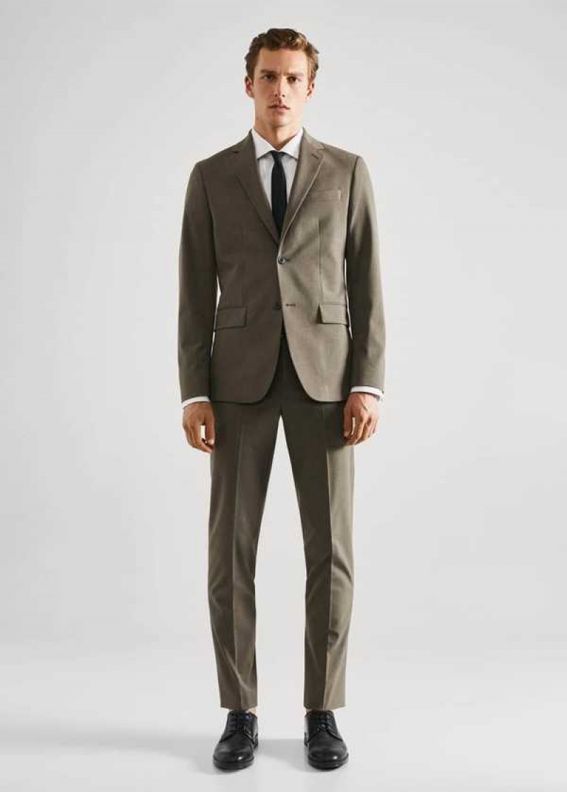 Mango Stretch Fabric Slim-fit Suit Pants | MNG-22432