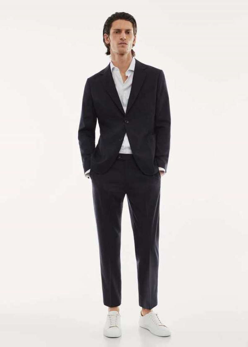 Mango Stretch Virgin Vlna Suit Pants | MNG-22437