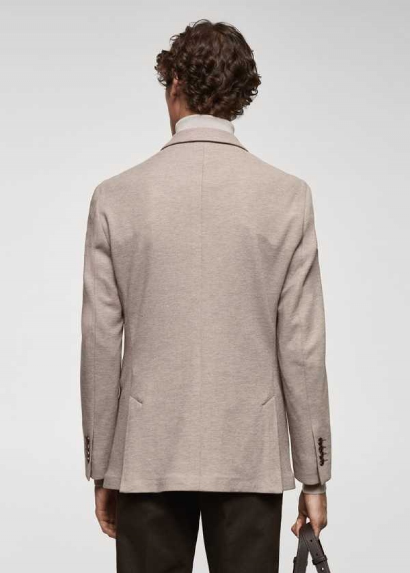 Mango Structured Slim Fit Bavlněné Blazer | MNG-21452