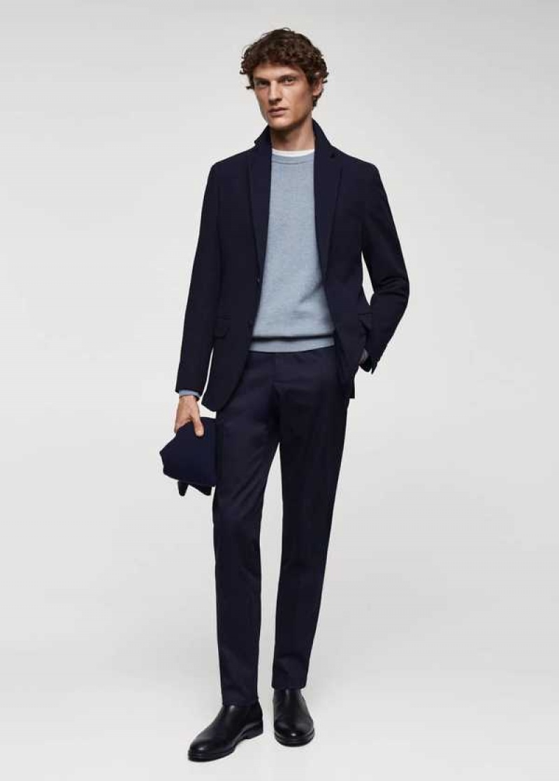 Mango Structured Slim Fit Bavlněné Blazer | MNG-21444