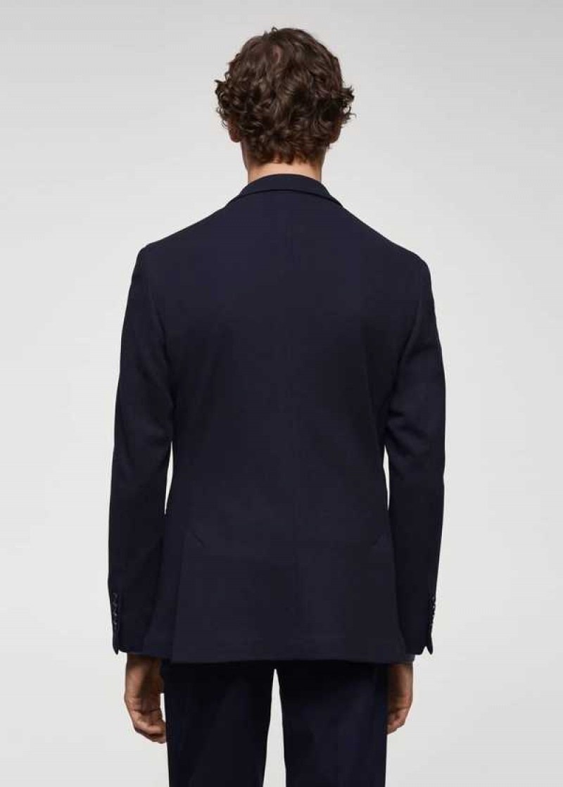 Mango Structured Slim Fit Bavlněné Blazer | MNG-21444