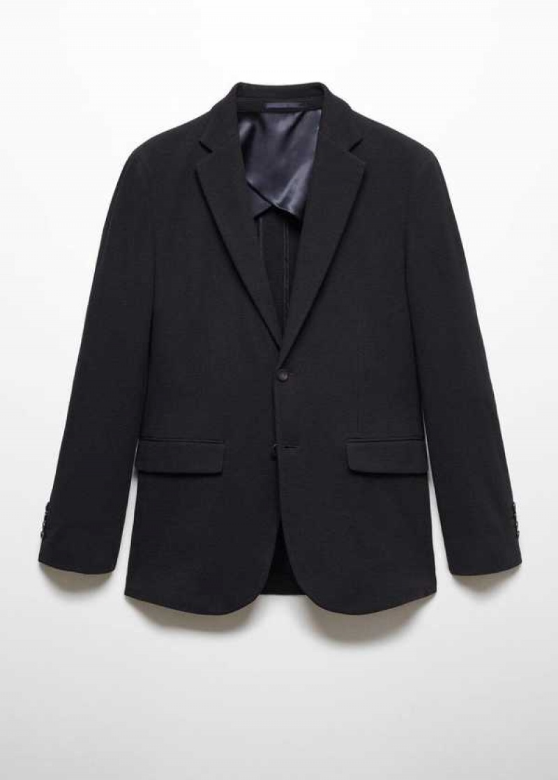 Mango Structured Slim Fit Bavlněné Blazer | MNG-21444