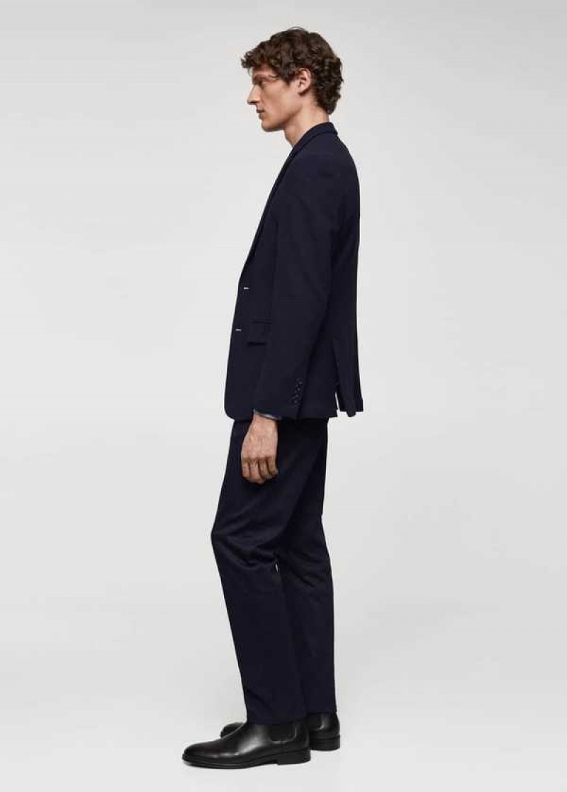 Mango Structured Slim Fit Bavlněné Blazer | MNG-21444