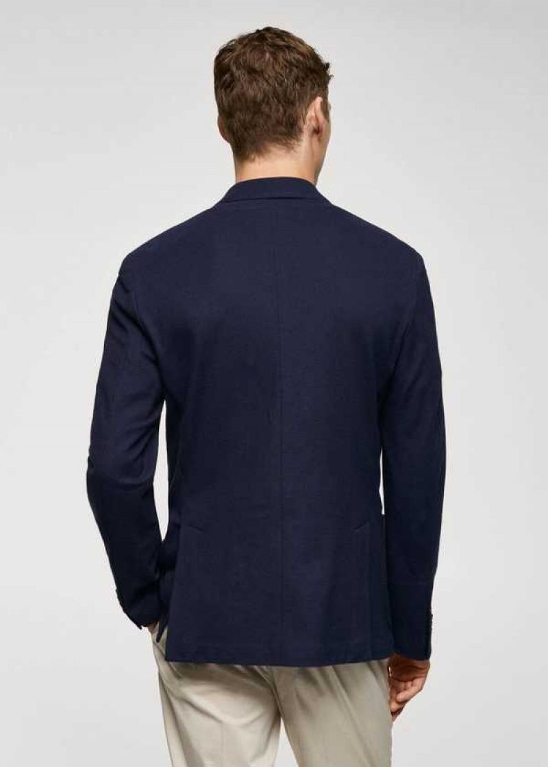 Mango Structured Slim Fit Bavlněné Blazer | MNG-21383