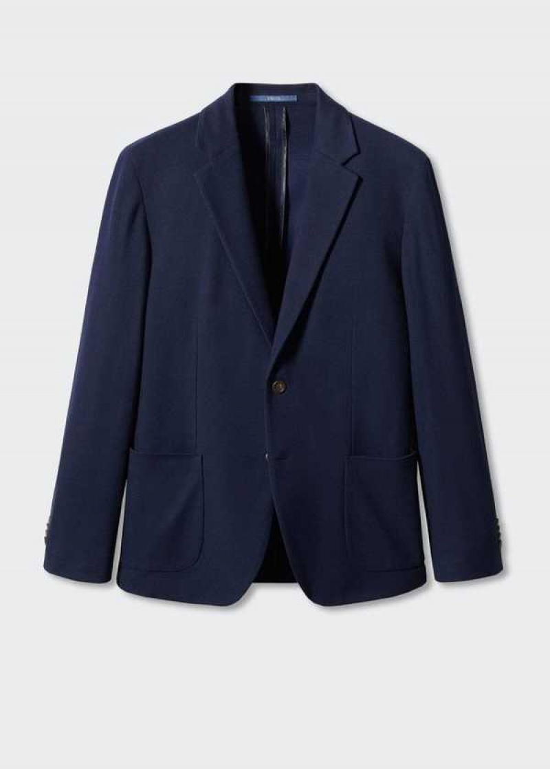 Mango Structured Slim Fit Bavlněné Blazer | MNG-21383