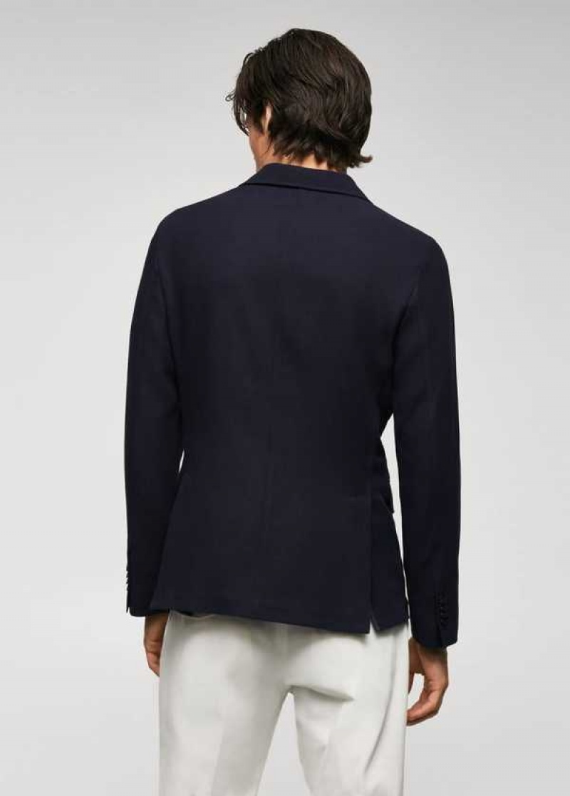 Mango Structured Slim Fit Bavlněné Blazer | MNG-21372