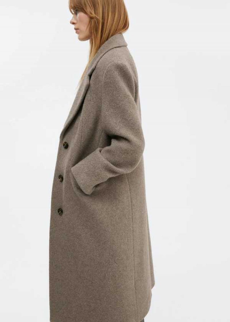 Mango Structured Vlna Coat | MNG-26447