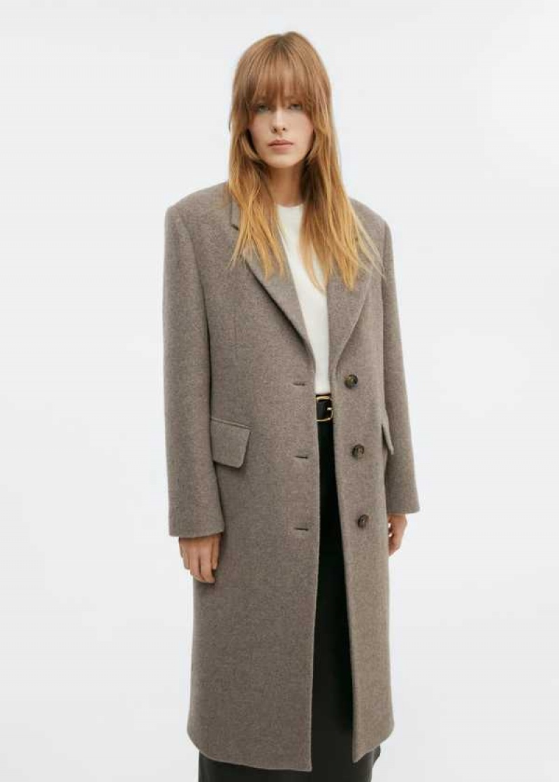 Mango Structured Vlna Coat | MNG-26447