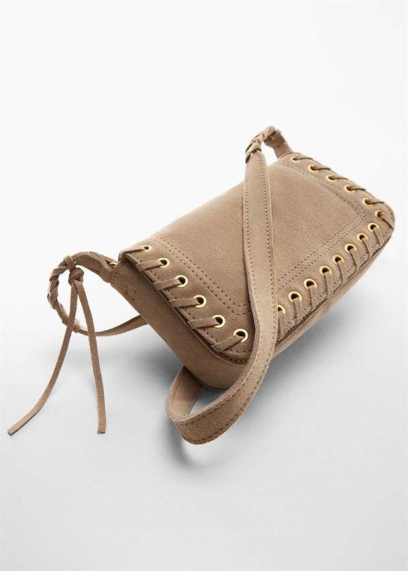 Mango Stud Læder Bag | MNG-23271