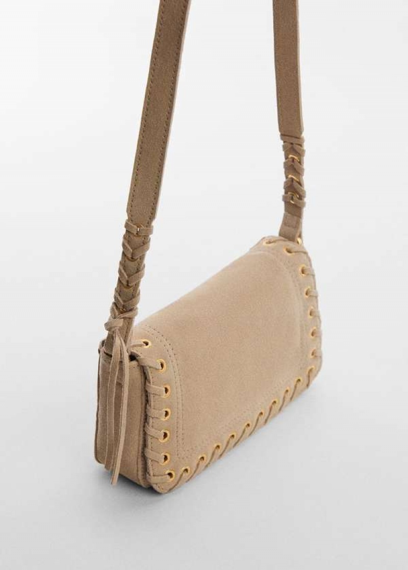 Mango Stud Læder Bag | MNG-23271