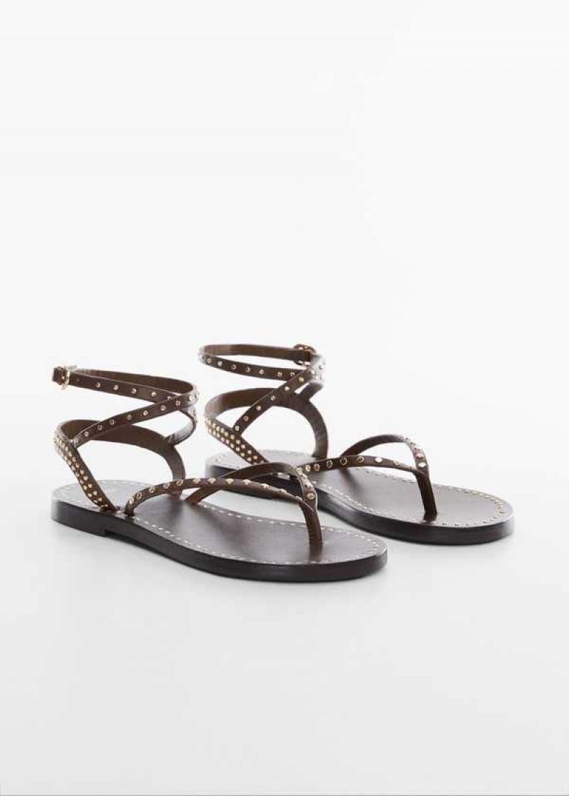 Mango Studded Læder Sandals | MNG-23550