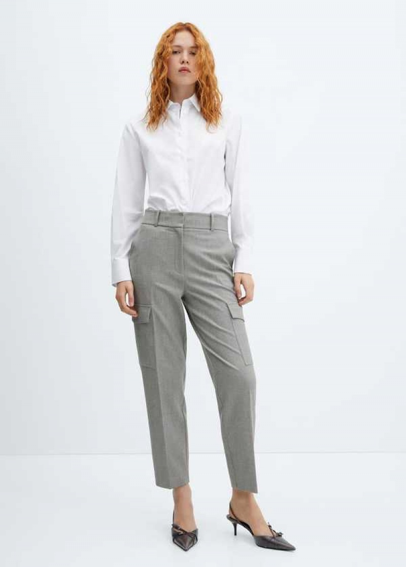 Mango Suit Trousers With Side Pockets | MNG-24402