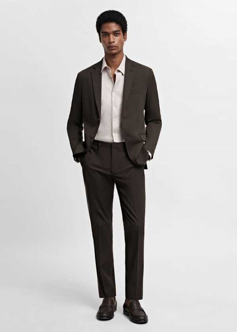 Mango Super Slim-fit Poplin Suit Shirt | MNG-22266