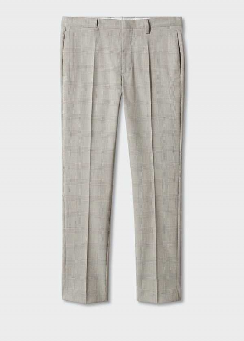 Mango Super Slim-fit Printed Suit Pants | MNG-22403