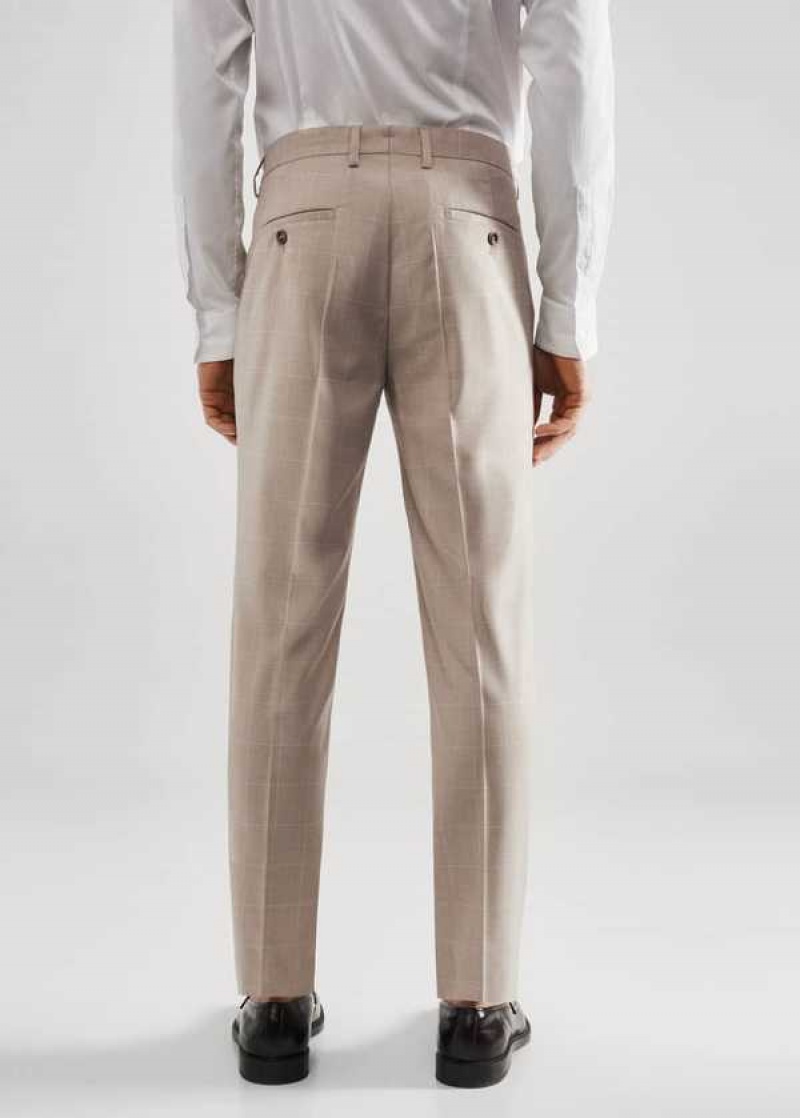 Mango Super Slim-fit Tailored Check Pants | MNG-22438