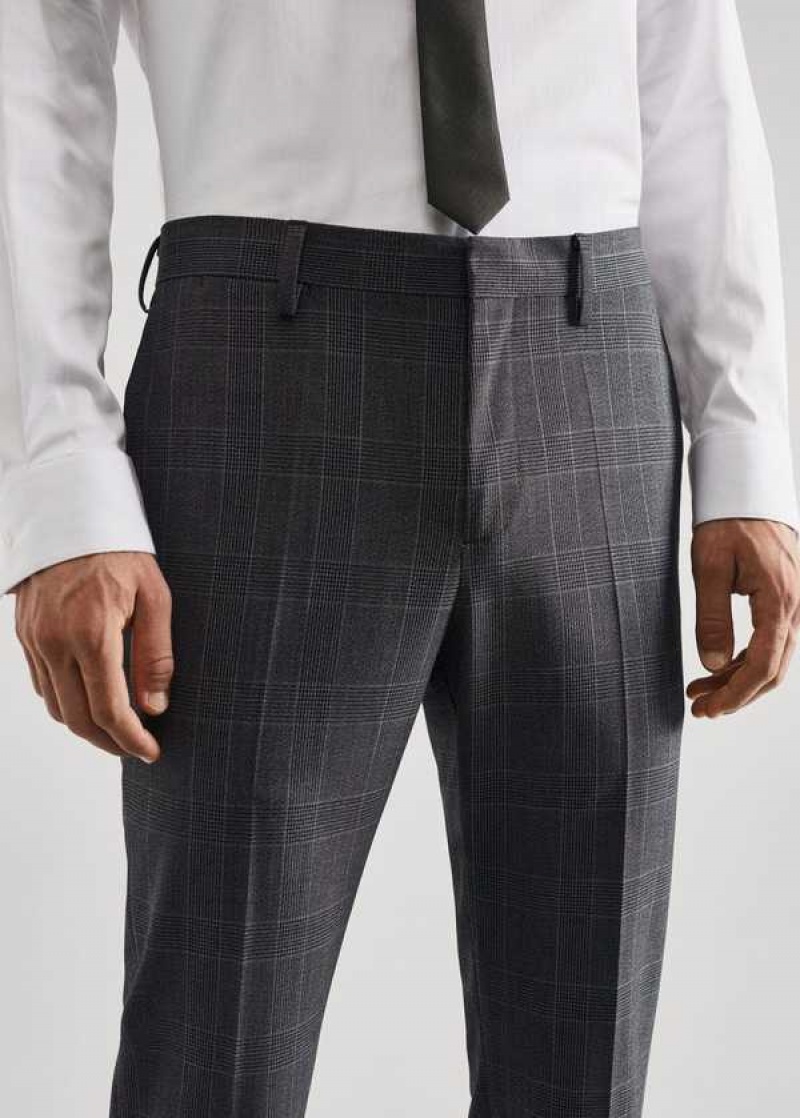 Mango Super Slim-fit Tailored Check Pants | MNG-22434