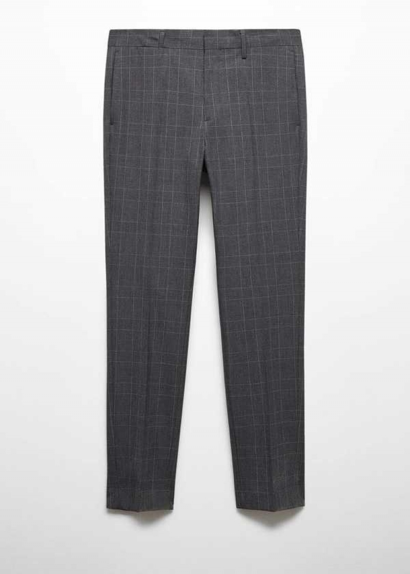 Mango Super Slim-fit Tailored Check Pants | MNG-22434